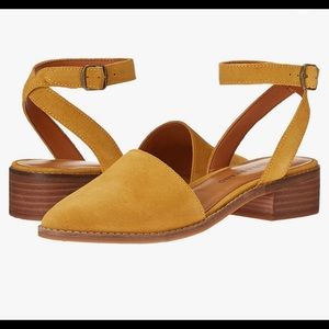 Lucky Brand Silvia Suede Wedge Sandals 